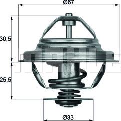 MAHLE TX 27 80D - Termostat,lichid racire aaoparts.ro