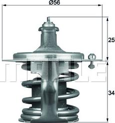 MAHLE TX 79 78D - Termostat,lichid racire aaoparts.ro