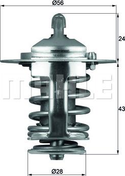 MAHLE TX7082 - Termostat,lichid racire aaoparts.ro