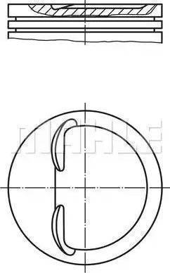 MAHLE 008 75 00 - Piston aaoparts.ro