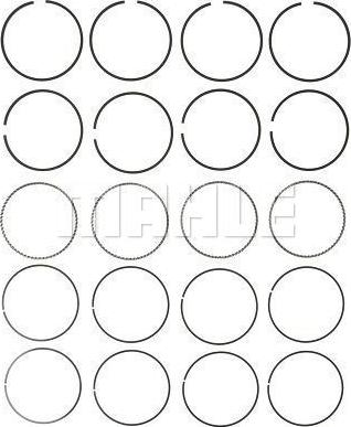 MAHLE 51471CP.040 - Set segmenti piston aaoparts.ro