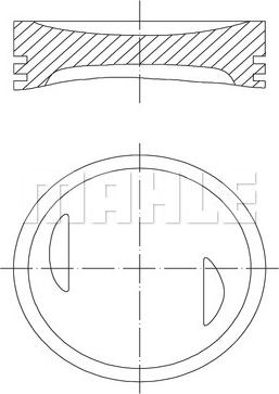 MAHLE 643 03 00 - Piston aaoparts.ro
