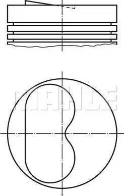 MAHLE 009 13 01 - Piston aaoparts.ro