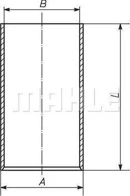 MAHLE 007 WV 44 00 - Camasa cilindru aaoparts.ro
