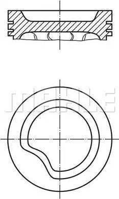 MAHLE 011 06 12 - Piston aaoparts.ro