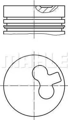 MAHLE 011 29 00 - Piston aaoparts.ro