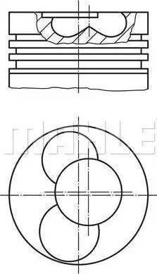 MAHLE 033 06 00 - Piston aaoparts.ro