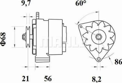 MAHLE 11201096 - Generator / Alternator aaoparts.ro