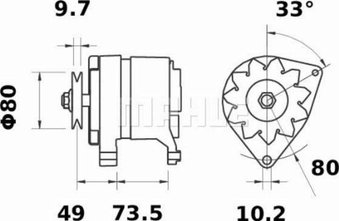 MAHLE 11201037 - Generator / Alternator aaoparts.ro