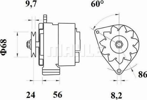 MAHLE 11201372 - Generator / Alternator aaoparts.ro