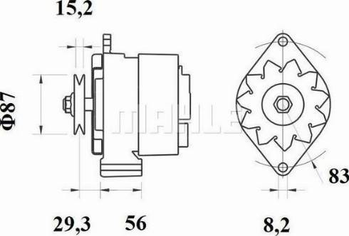 MAHLE 11201784 - Generator / Alternator aaoparts.ro