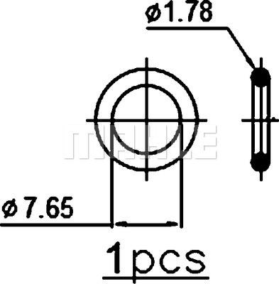 MAHLE AC 2 001S - Condensator, climatizare aaoparts.ro