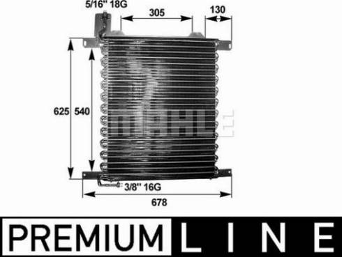 MAHLE AC 279 000P - Condensator, climatizare aaoparts.ro