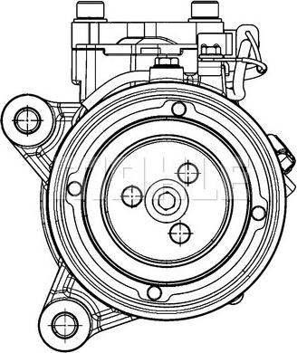 MAHLE ACP 598 000P - Compresor, climatizare aaoparts.ro