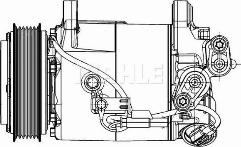 MAHLE ACP 598 000P - Compresor, climatizare aaoparts.ro