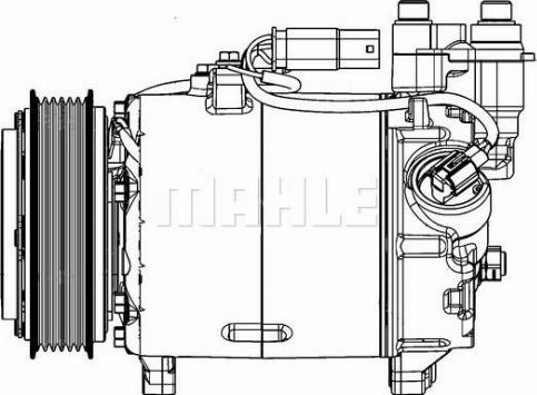 MAHLE ACP 598 000P - Compresor, climatizare aaoparts.ro