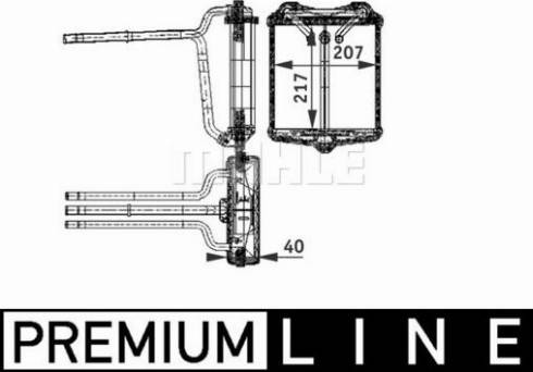 MAHLE AH 97 000P - Schimbator caldura, incalzire habitaclu aaoparts.ro