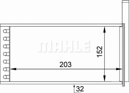 MAHLE AH 151 000S - Schimbator caldura, incalzire habitaclu aaoparts.ro