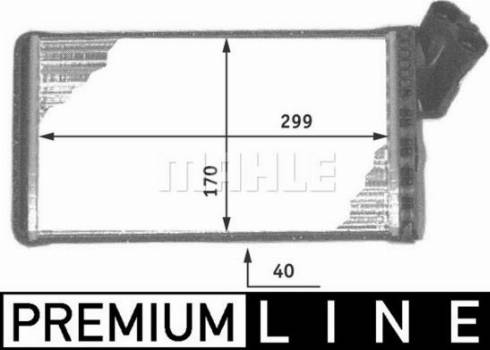 MAHLE AH 104 000P - Schimbator caldura, incalzire habitaclu aaoparts.ro