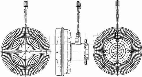 MAHLE CFC 203 000P - Cupla, ventilator radiator aaoparts.ro