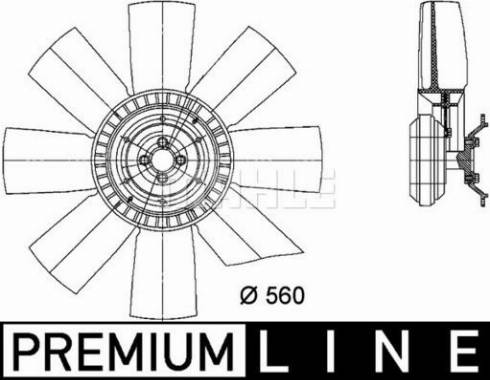 MAHLE CFF 427 000P - Ventilator, radiator aaoparts.ro