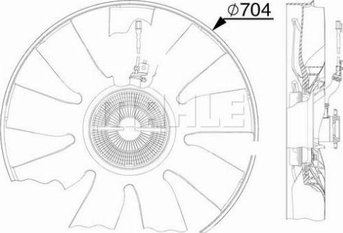 MAHLE CFF 509 000P - Ventilator, radiator aaoparts.ro