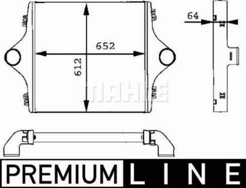MAHLE CI 90 001P - Intercooler, compresor aaoparts.ro