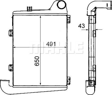 MAHLE CI 451 000P - Intercooler, compresor aaoparts.ro