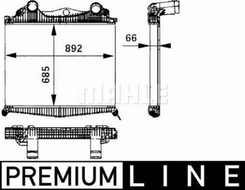 MAHLE CI 109 000P - Intercooler, compresor aaoparts.ro