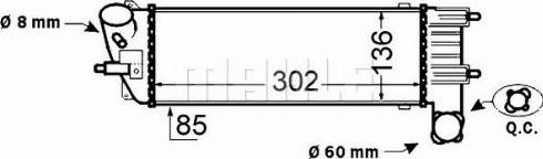 MAHLE CI 339 000S - Intercooler, compresor aaoparts.ro