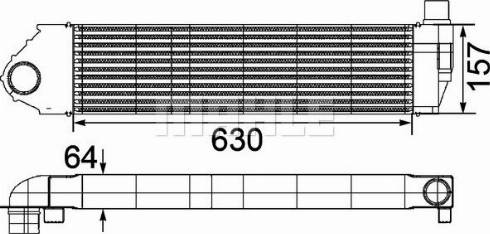 MAHLE CI 206 000P - Intercooler, compresor aaoparts.ro