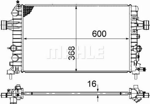 MAHLE CR 919 000S - Radiator, racire motor aaoparts.ro