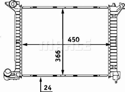 MAHLE CR 532 000S - Radiator, racire motor aaoparts.ro