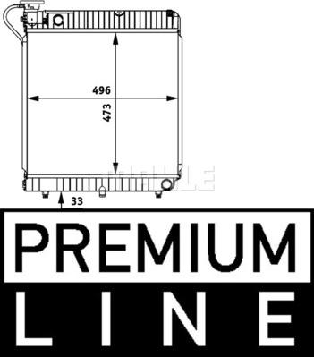 MAHLE CR 678 000P - Radiator, racire motor aaoparts.ro