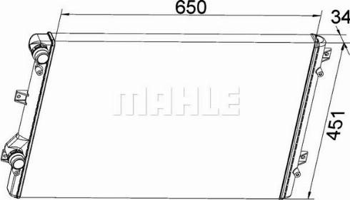 MAHLE CR 1538 000P - Radiator, racire motor aaoparts.ro