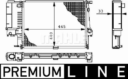 MAHLE CR 239 000P - Radiator, racire motor aaoparts.ro