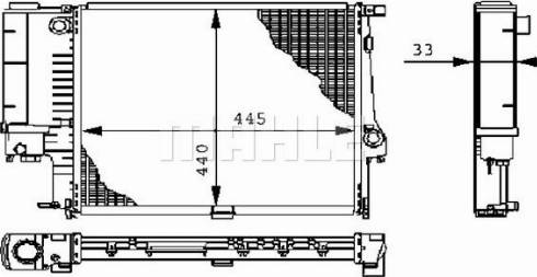 MAHLE CR 239 000P - Radiator, racire motor aaoparts.ro