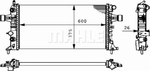 MAHLE CR 228 000P - Radiator, racire motor aaoparts.ro