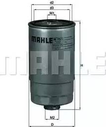 MAHLE KC 195/1 - Filtru combustibil aaoparts.ro