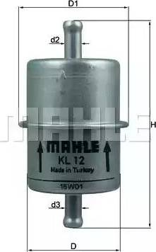 MAHLE KL 12 OF - Filtru combustibil aaoparts.ro