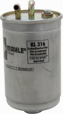 MAHLE KL 316 - Filtru combustibil aaoparts.ro