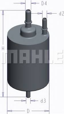 MAHLE KL 758 - Filtru combustibil aaoparts.ro