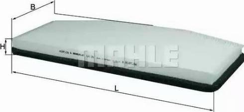 MAHLE LA 26 - Filtru, aer habitaclu aaoparts.ro