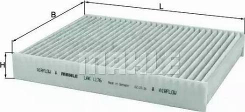 MAHLE LAK 1176 - Filtru, aer habitaclu aaoparts.ro