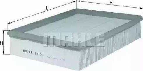 MAHLE LX 448 - Filtru aer aaoparts.ro