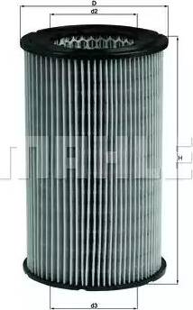MAHLE LX 199 - Filtru aer aaoparts.ro