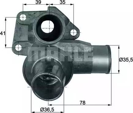 MAHLE TI 74 85D - Termostat,lichid racire aaoparts.ro