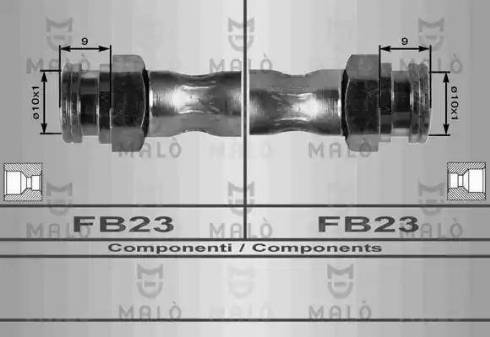 AKRON-MALÒ 8404 - Furtun frana aaoparts.ro