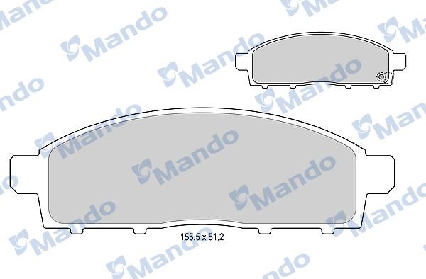 Mando MBF015999 - Set placute frana,frana disc aaoparts.ro