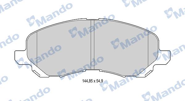 Mando MBF015448 - Set placute frana,frana disc aaoparts.ro